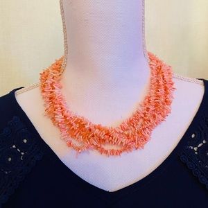 Pink Stone Necklace 18”